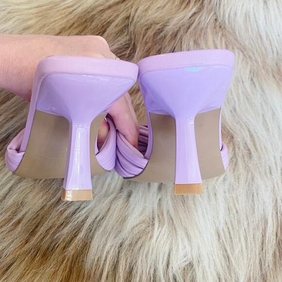 Steve Madden Lavender Purple Twinkled Soft-Volume Knotted Dress Mules Size 6.5 - Picture 6 of 6